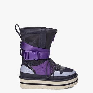 Ugg Pop Punk High-Top Gymnastikskor Dam Marinblå/Lila (921085SFD)